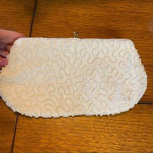 DeLill vintage handmade beaded clutch